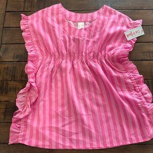 NWT Cat & Jack Striped Swim Cover Up